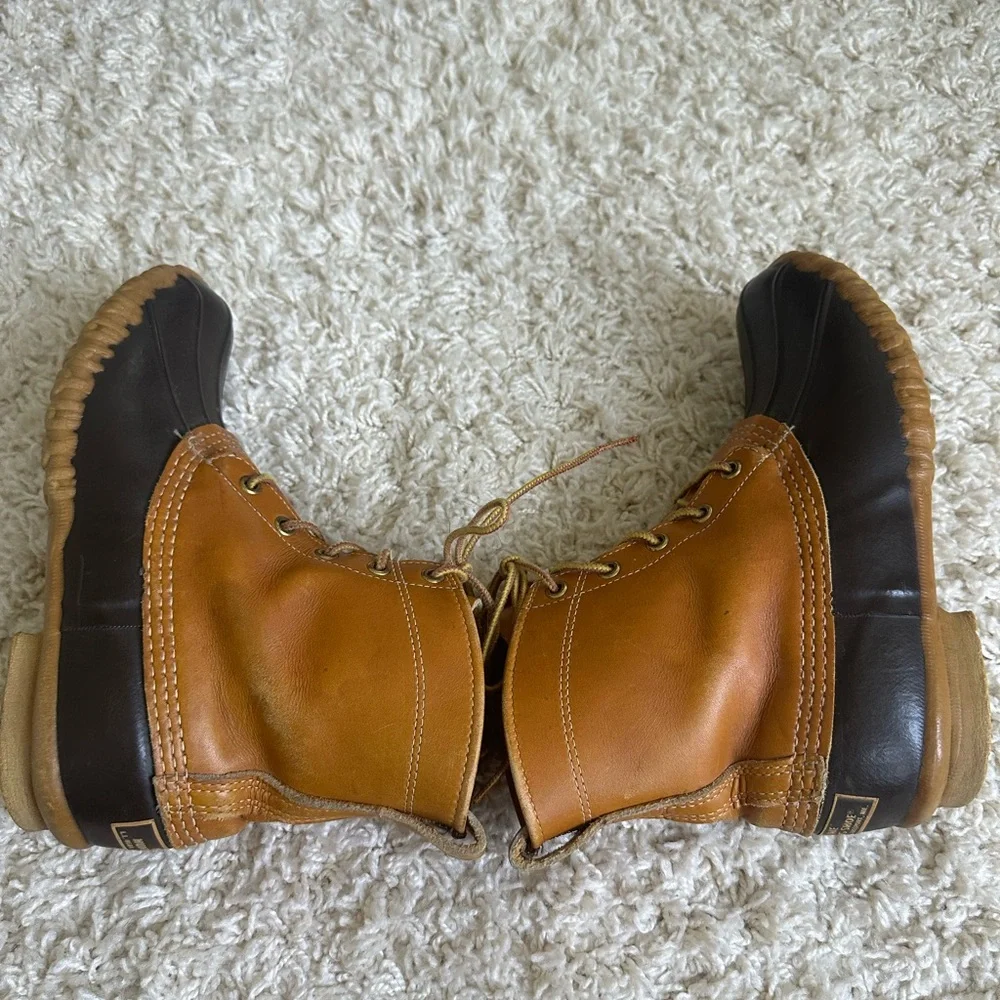 Vintage L.L. Bean Maine Hunting Shoe Boot Mens 8 Usa Made Duck boots